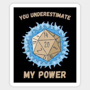 You Underestimate My Power - meme crossover Sticker